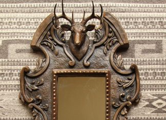 Mary Ross Buchholz Whitetail deer mirror sculpture wildlife western bronze