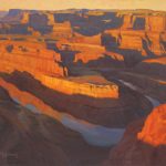 Roy Grinnell "Passing Dead Horse Point" oil painting western landscape oil painting gorge canyon