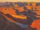 Roy Grinnell "Passing Dead Horse Point" oil painting western landscape oil painting gorge canyon