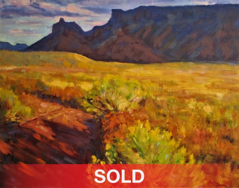 Lorenzo Chavez Light Of The World western landscape oil painting