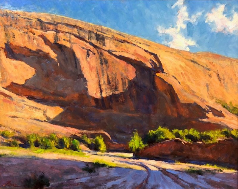 Lorenzo Chavez Shadows On The Mesa western oil landscape painting