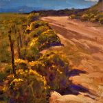 Lorenzo Chavez State Line Road landscape oil painting