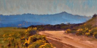 Lorenzo Chavez State Line Road landscape oil painting