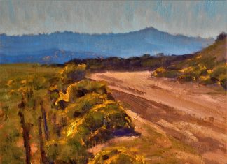 Lorenzo Chavez State Line Road landscape oil painting