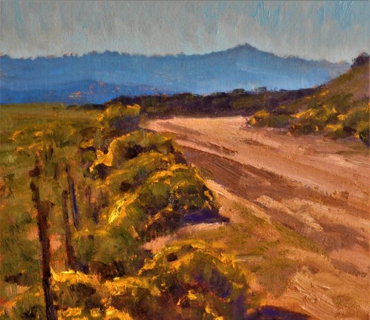 Lorenzo Chavez State Line Road landscape oil painting