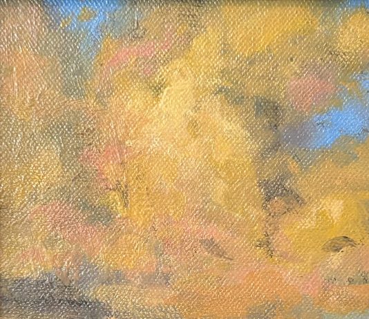 Gene Costanza Sailing St. John United States Virgin Island boat sailboat clouds island Pacific Atlantic Ocean Caribbean Sea seascape landscape oil painting