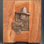 Jason Scull Gallo Bravo caballero cowboy chicken rooster western bronze scultpure