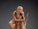 Jason Scull Along The Paths Of The Ancients Native American Indian hunting bow and arrow western bronze sculpture