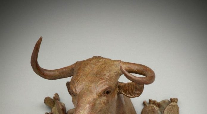 Jason Scull Brush Country Madonna longhorn cattle cow western bronze sculpture