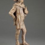 Jason Scull Gallero sombrero cowboy caballero western bronze figure sculpture side