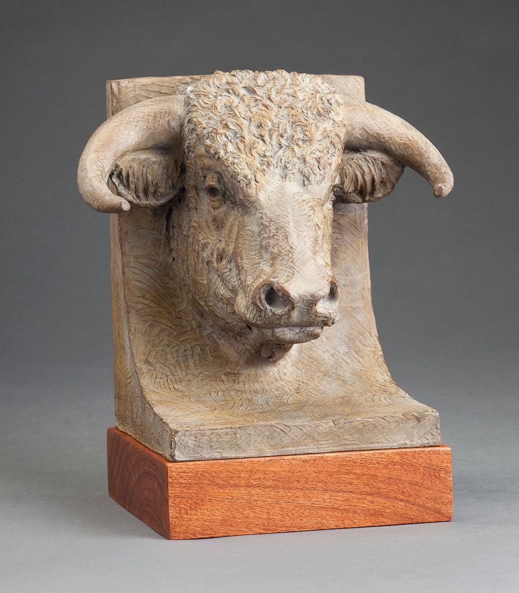 Jason Scull Portrait of a Range Bull cow ranch cattle farm western bronze sculpture