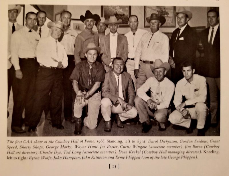 Cowboy Artists of America 1996 members and associate members at show