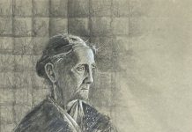 George Hallmark Salt of the Earth portrait woman female pencil painting