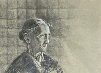 George Hallmark Salt of the Earth portrait woman female pencil painting