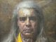 Morgan Weistling Proud Leader Native American Indian portrait man western oil painting