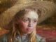 Morgan Weistling Ruby portrait figure figurative girl woman female western oil painting straw hat