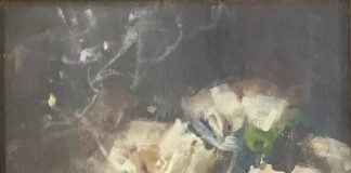 Scott Christensen Blue Vase stillife still life flower floral oil painting