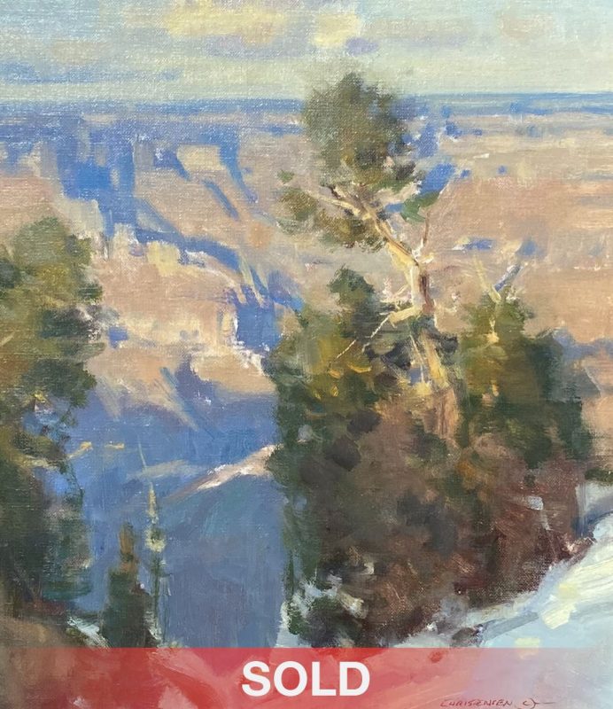 Scott Christensen Grand Canyon national monument park gorge Arizona southwest western landscape oil painting sold