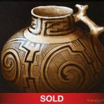 Chuck Sabatino Anasazi Pitcher Native American Indian pottery jar vase relic historical