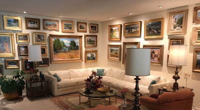 art home interior real estate collection painting sculpture