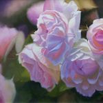 John Cox Peonies flower floral oil painting