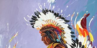 Charles Pabst Chuck Pabst Eagle Feather Native American Indian dance ritual historic western oil painting