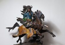 Ken Payne Knight Of the Sioux western bronze sculpture Native American Indian warrior action western bronze sculpture