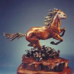 Ken Payne Lord Of The Purple Sage horse mustang western bronze sculpture sold