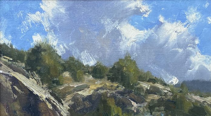 Matt Smith After The Storm mountain cloud jagged rock western landscape oil painting