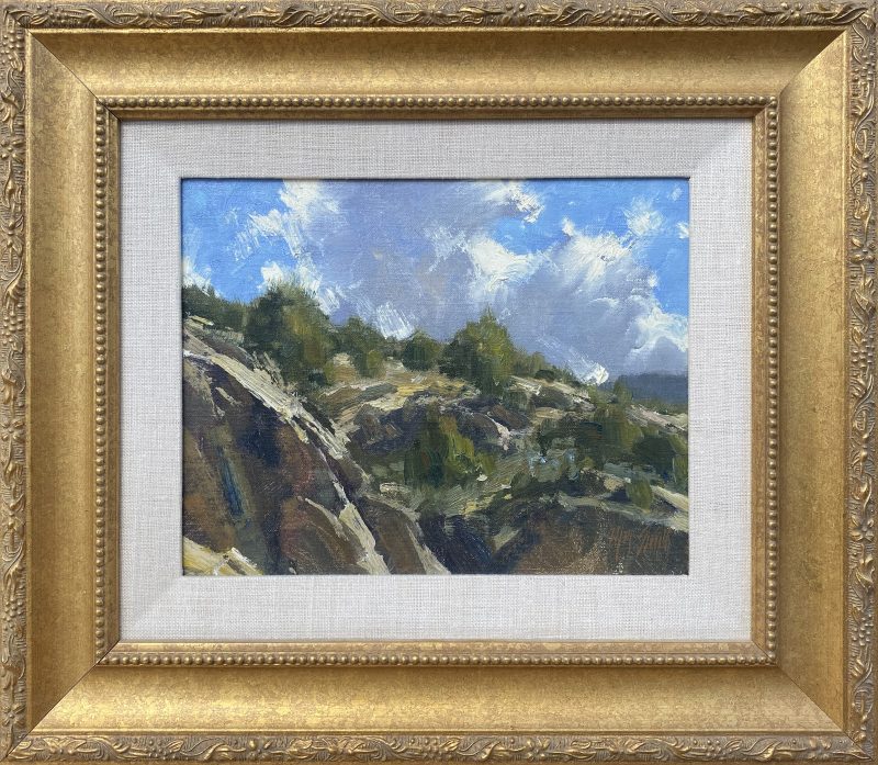 Matt Smith After The Storm mountain cloud jagged rock western landscape oil painting framed