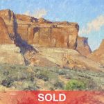 Matt Smith Border Rock mountain desert oil landscape painting sold