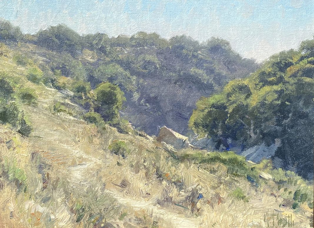 Matt Smith California Air trees mountains landscape oil painting