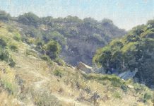 Matt Smith California Air trees mountains landscape oil painting