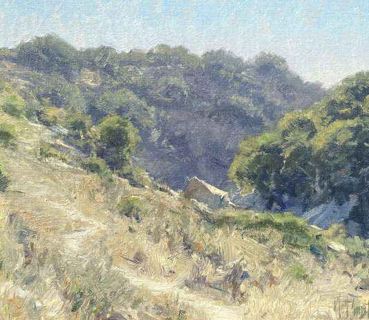 Matt Smith California Air trees mountains landscape oil painting