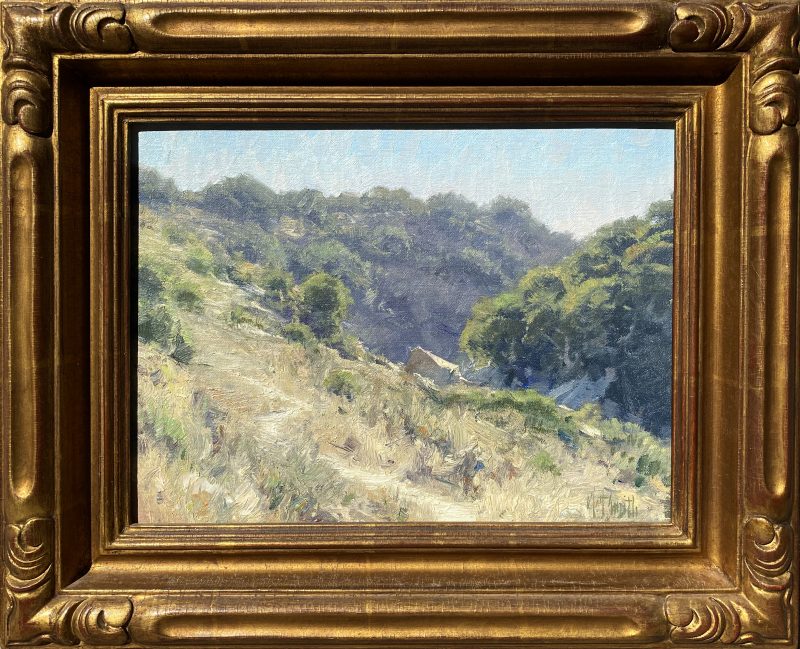 Matt Smith California Air trees mountains landscape oil painting framed