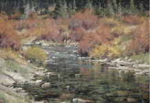 Matt Smith North Fork Creek stream river babbling brook western landscape painting