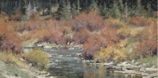 Matt Smith North Fork Creek stream river babbling brook western landscape painting
