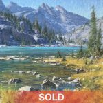 Matt Smith Sailor Lake Shoreline lake stream river mountain Bishop California landscape oil painting