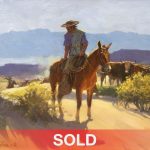 Nicholas Firfires Charro Cattle Drive Cowboy western oil painting