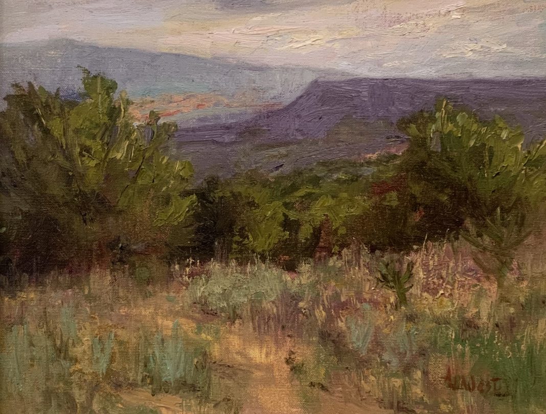 Anita Louise West Mesa Morning high mountain landscape oil painting