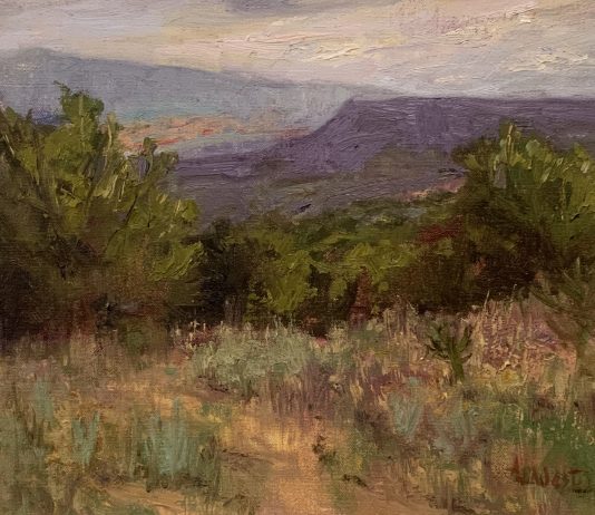 Anita Louise West Mesa Morning high mountain landscape oil painting