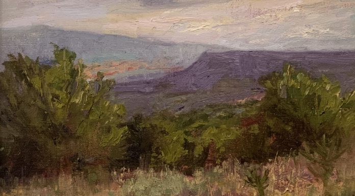 Anita Louise West Mesa Morning high mountain landscape oil painting