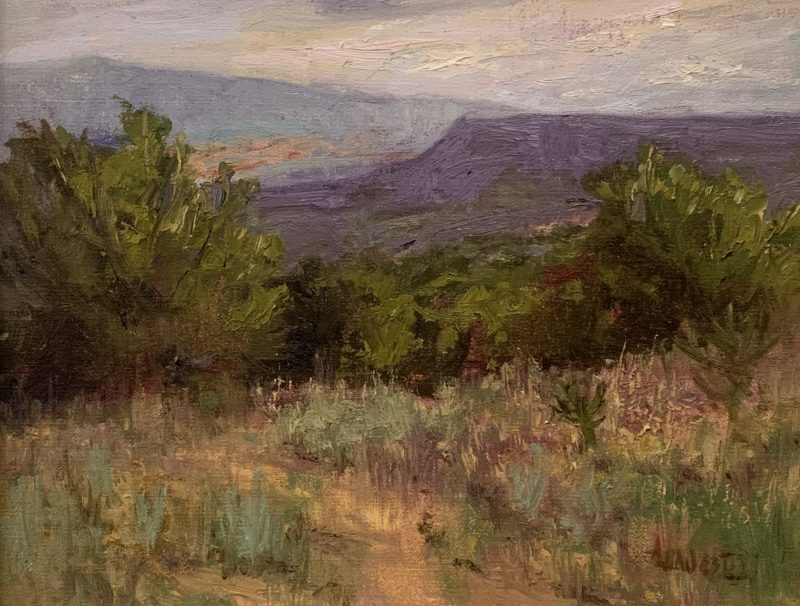 Anita Louise West Mesa Morning high mountain landscape oil painting