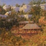 Eric Michaels Baja Las Palmas Mexico coast hut architecture vacation architectural oil painting