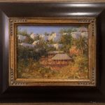 Eric Michaels Baja Las Palmas Mexico coast hut architecture vacation architectural oil painting framed