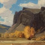 Jerry Markham Rise Of Fall mountain cloud western oil landscape painting