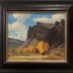 Jerry Markham Rise Of Fall mountain cloud western oil landscape painting framed