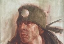 Jim Norton Native American warrior man portrait oil painting