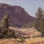 Richard Prather Sunny Canyon desert mountain landscape oil painting