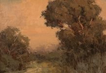 Terry Miura Eucalyptus tree landscape oil painting